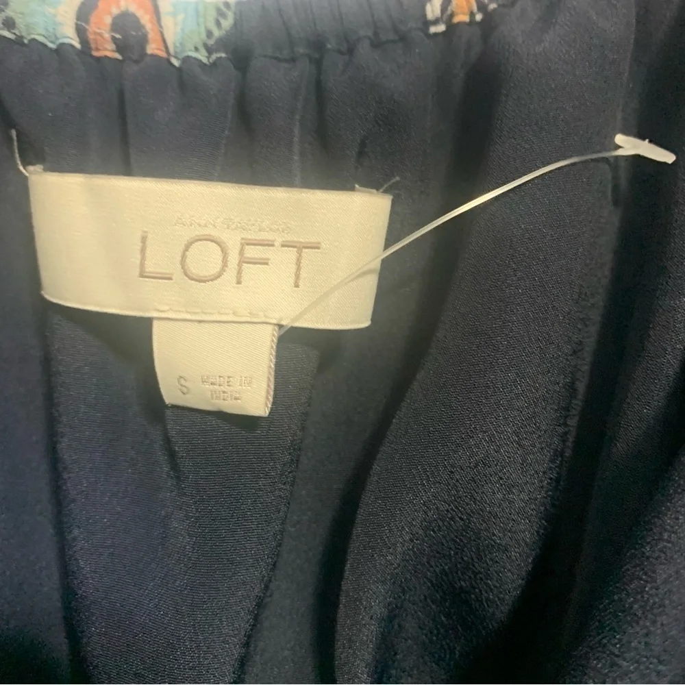 Loft Black Floral Ruffle Cold Shoulder Maxi Dress - Picture 2 of 9